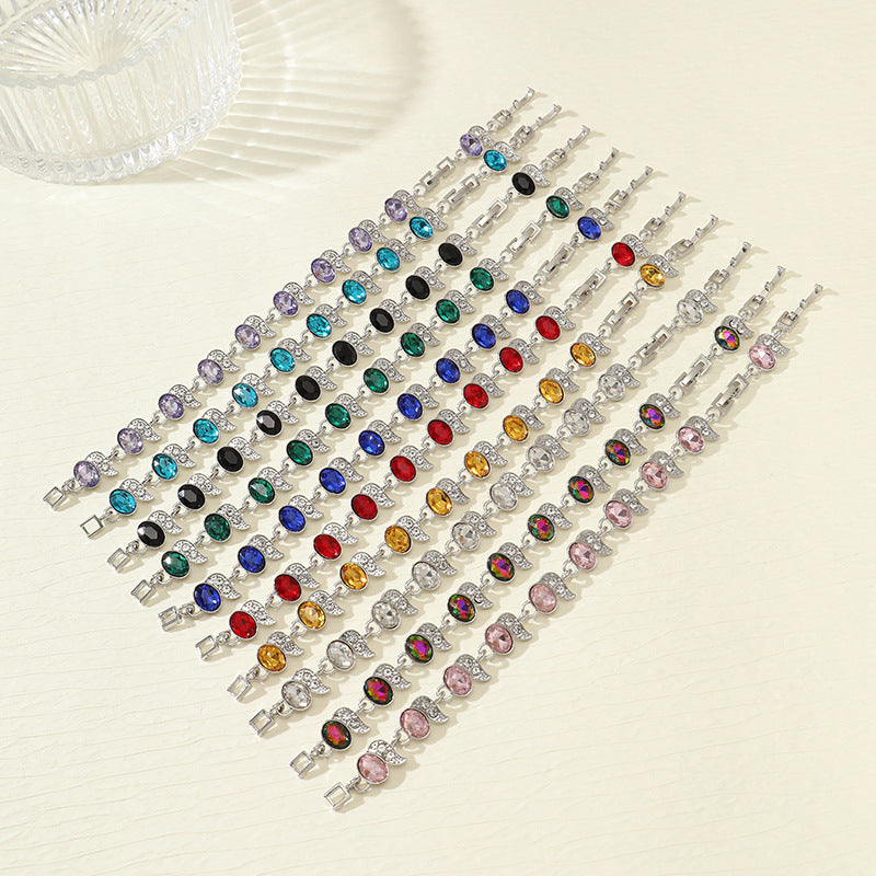 Wholesale  zircon seven-color bracelet