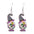 Wholesale  Carnival wooden earrings carnival truck clown hat earrings holiday earrings