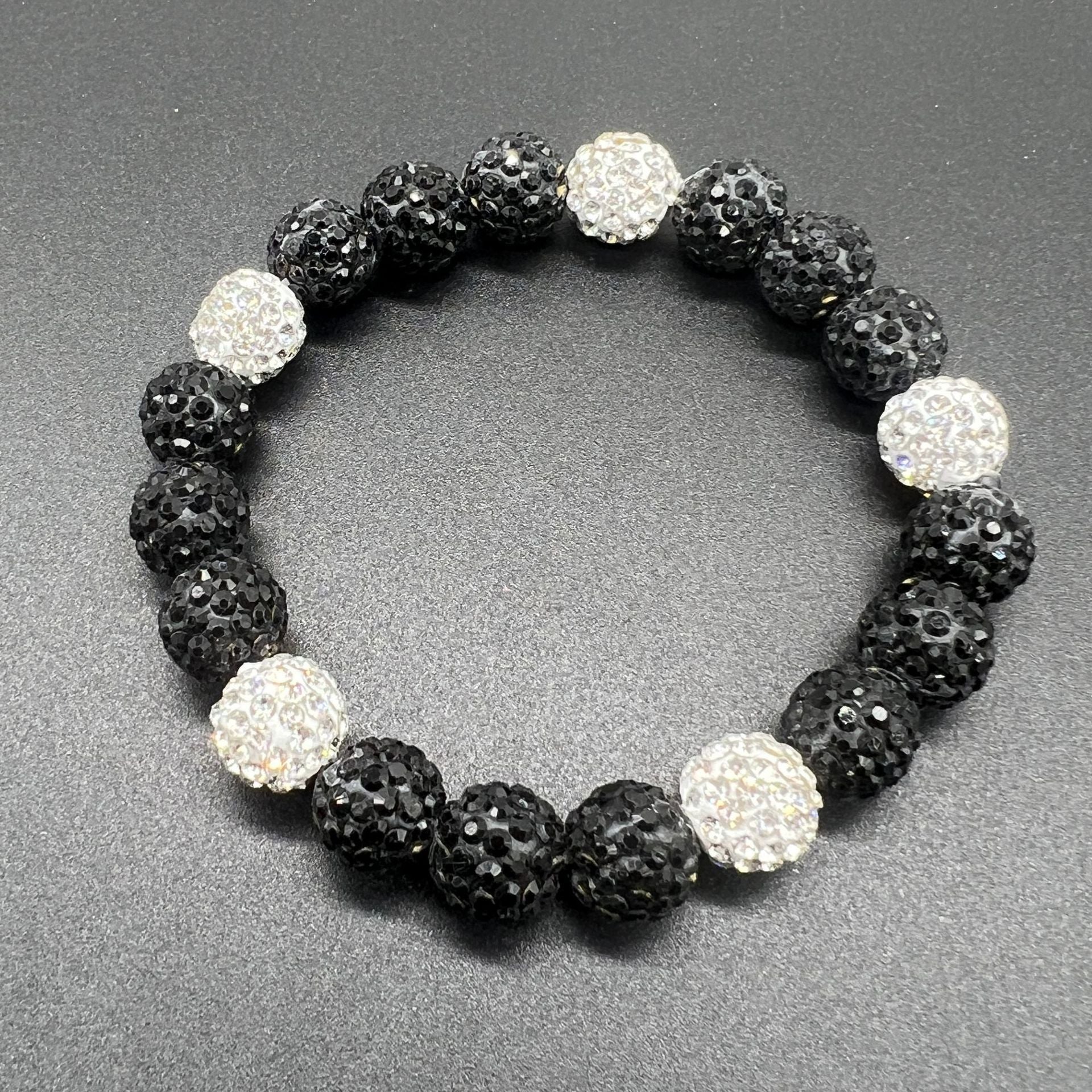 Wholesale Elastic Colored Soft Clay Diamond Ball Baseball Bracelet ACC-BT-Nanh011