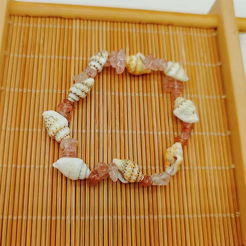 Wholesale Ocean Style Natural Gravel Shell Conch Bracelet ACC-BT-Youl006