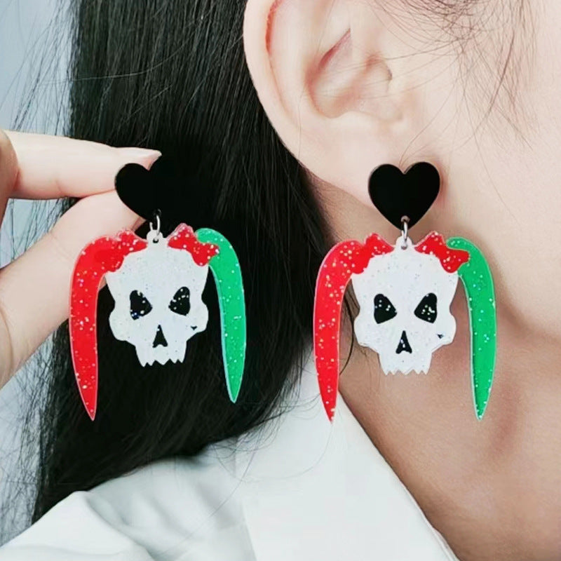 Wholesale  large blood knife stud earrings