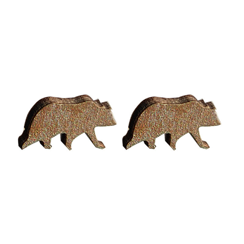 Wholesale 2 pairs/ pack Wooden tent torch  earrings