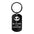Wholesale  horror black stainless steel cartoon lettering keychain