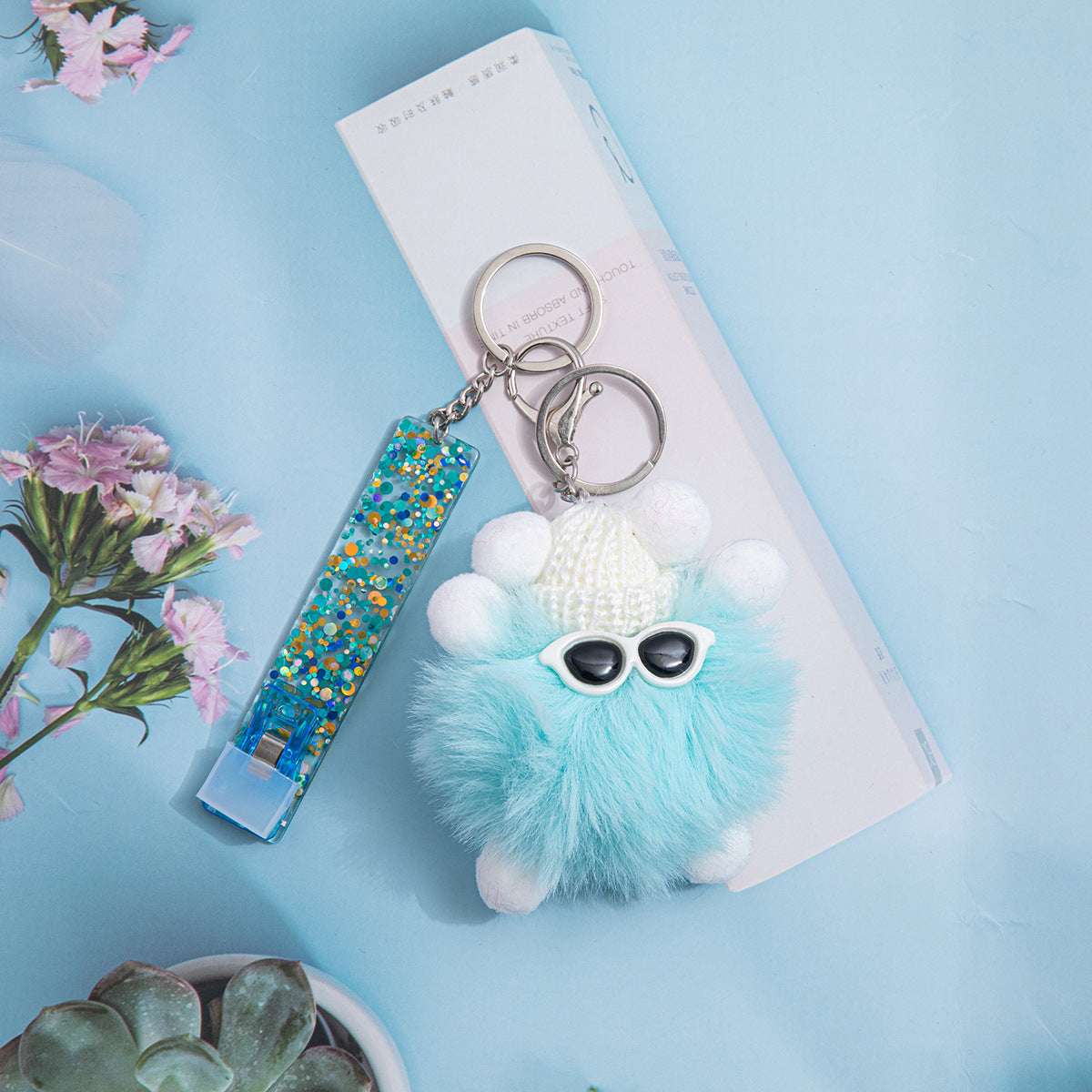 Wholesale ATM Contactless Card Reader Long Nail Card Reader Pom Keychain ACC-KC-JinHao006