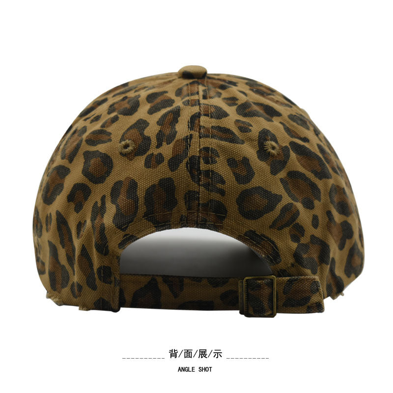 Wholesale   Leopard Print Baseball Cap  Eaves Fashionable Hat
