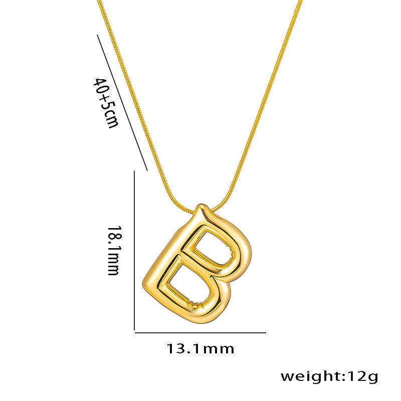 Wholesale Stainless Steel English Letter Necklace ACC-NE-KuCai014
