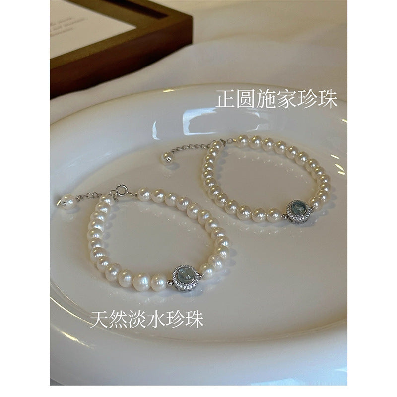 Wholesale  silver pearl bracelet light luxury bracelet