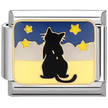 Wholesale Italian Charm Bracelet 9mm DIY Splicing Removable Color Cat Stainless Steel Composable Bracelet