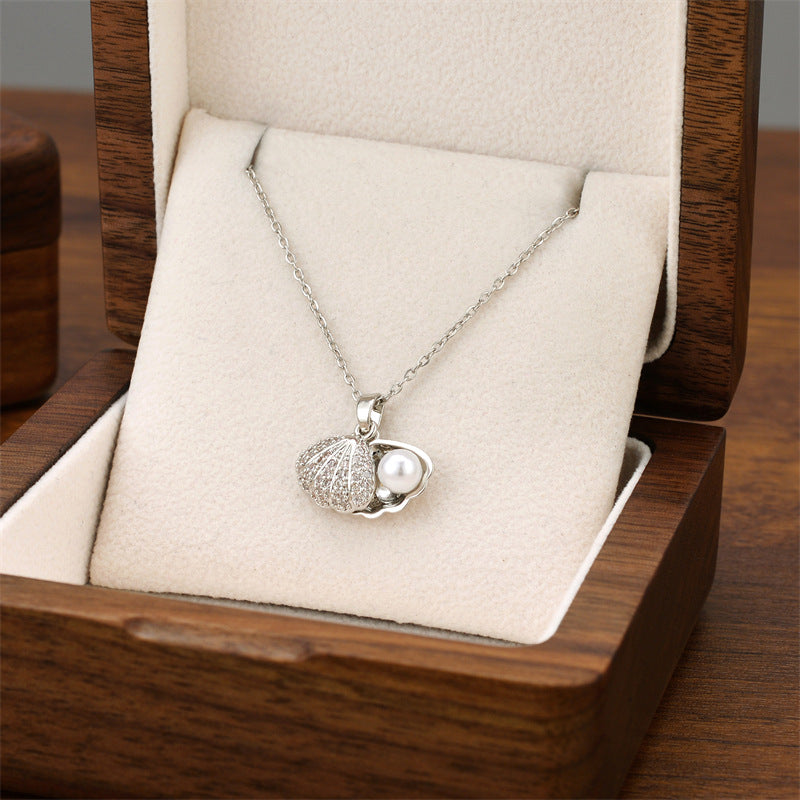 Wholesale Silver Titanium Steel Necklace ACC-NE-Quanx005