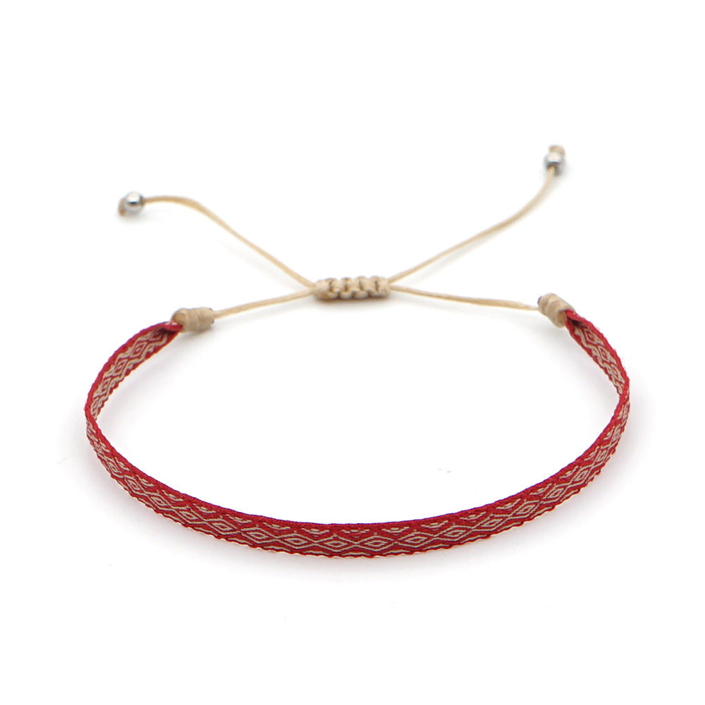 Wholesale Boho Ethnic Style Webbing Handmade Braided Bracelet Bohemian Miyuki ACC-BT-Qiqi004