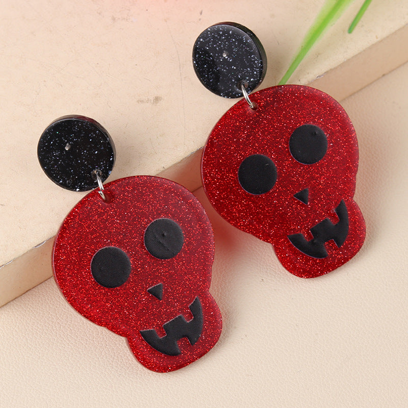 Wholesale  Acrylic  Cartoon Fun Ghost Pumpkin Earrings