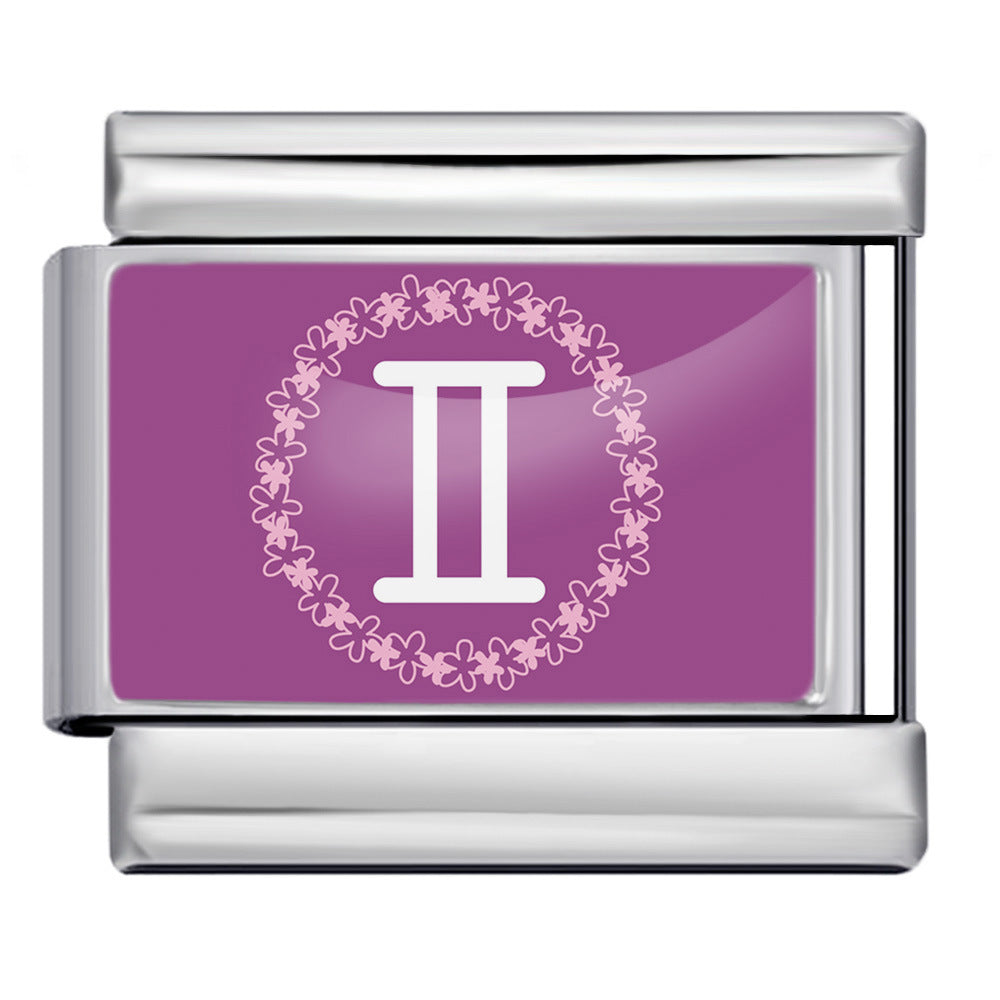 Wholesale Italian Charm Bracelet 9mm DIY 12 Contion Series  Creative Stainless Steel Composable Bracelet