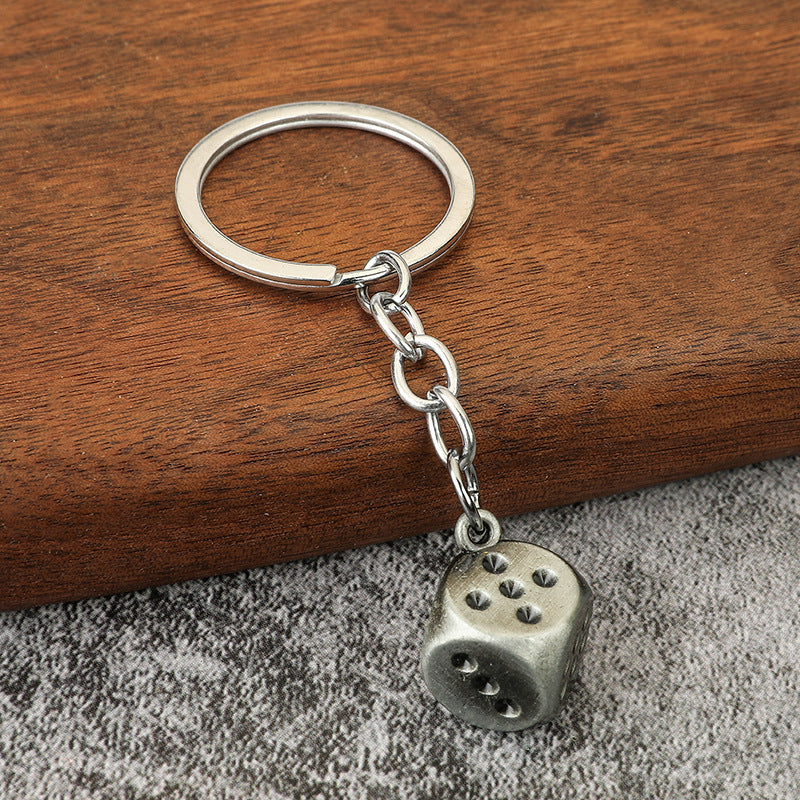 Wholesale Zinc Alloy Dice Keychains ACC-KC-YuJia008