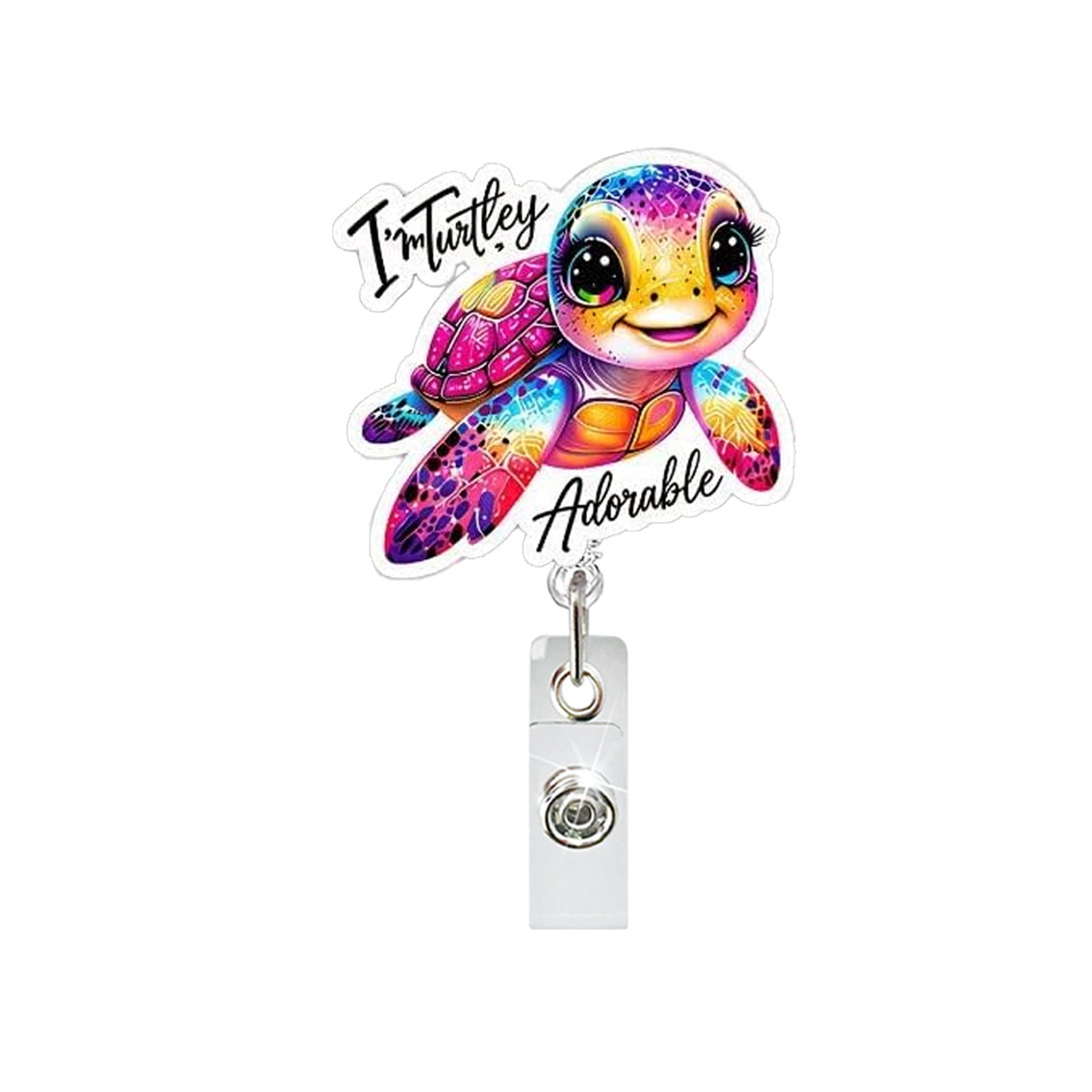 Wholesale Animal Pattern ABS Retractable Badge Reel 65cm ID Card Holder Boutique Resale