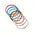 Wholesale  alloy love random color beads elastic ladies bracelet