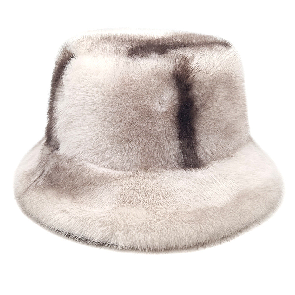 Wholesale Winter plush hat with thick ear protection furry bucket hat