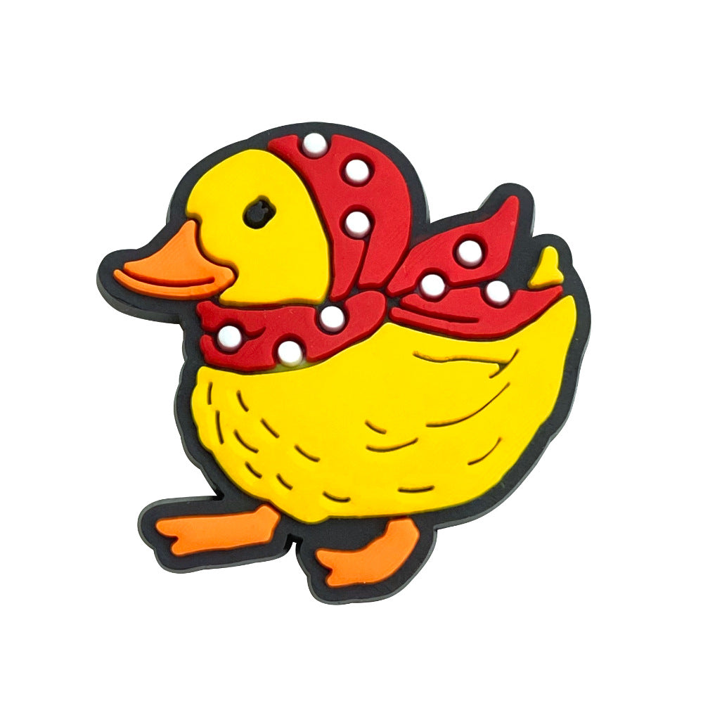 Wholesale 10pcs Cartoon cute soft rubber shoe charms shoe decoration