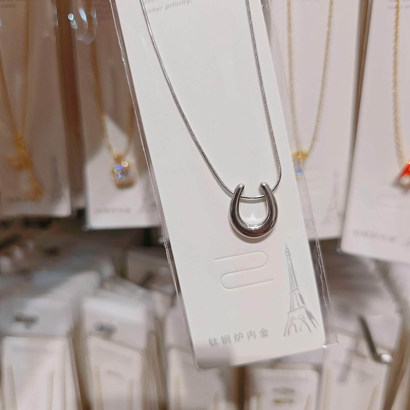 Wholesale Minimalist  High End Stainless Steel Clavicle Necklace