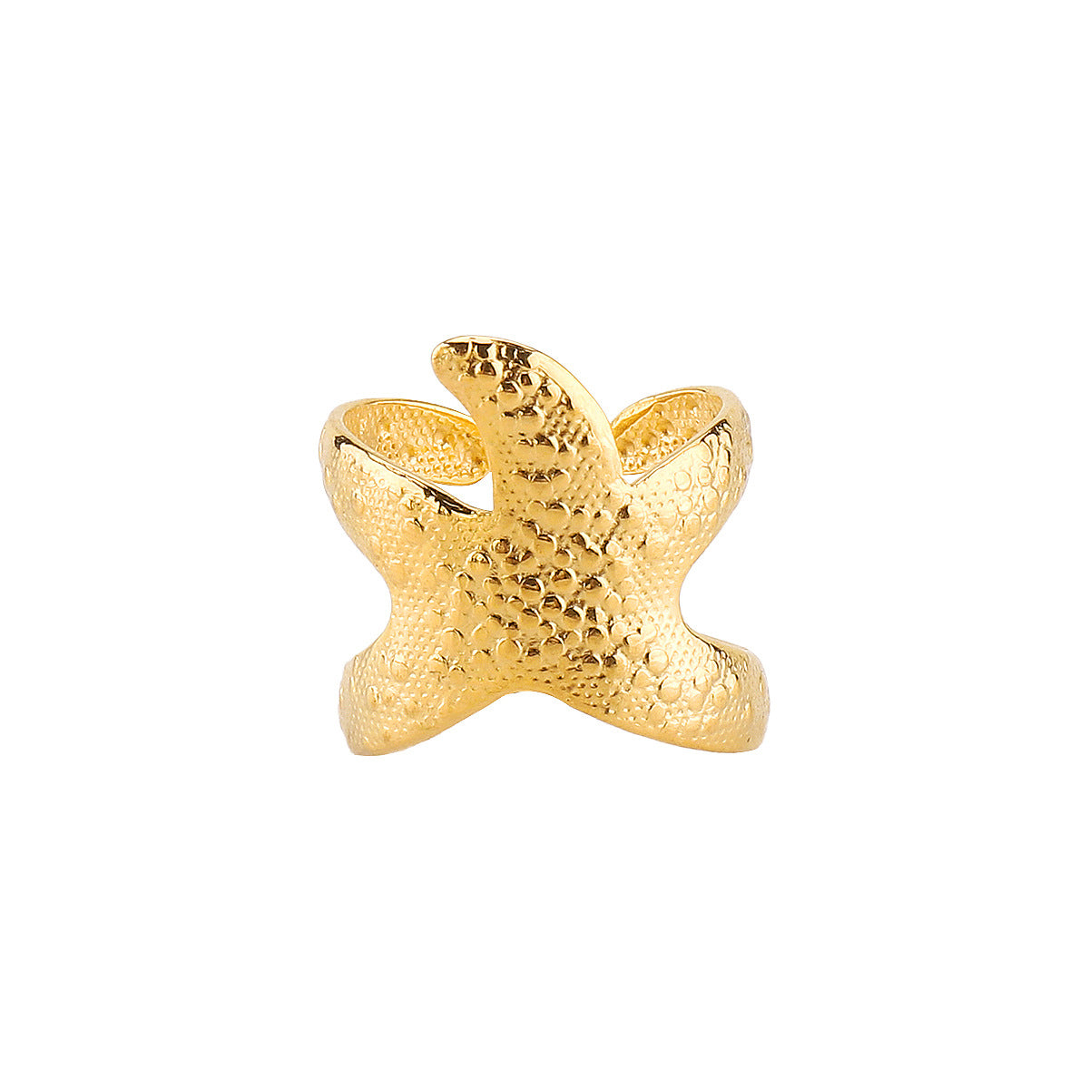 Wholesale Stainless Steel Open Starfish Ring Bracelet