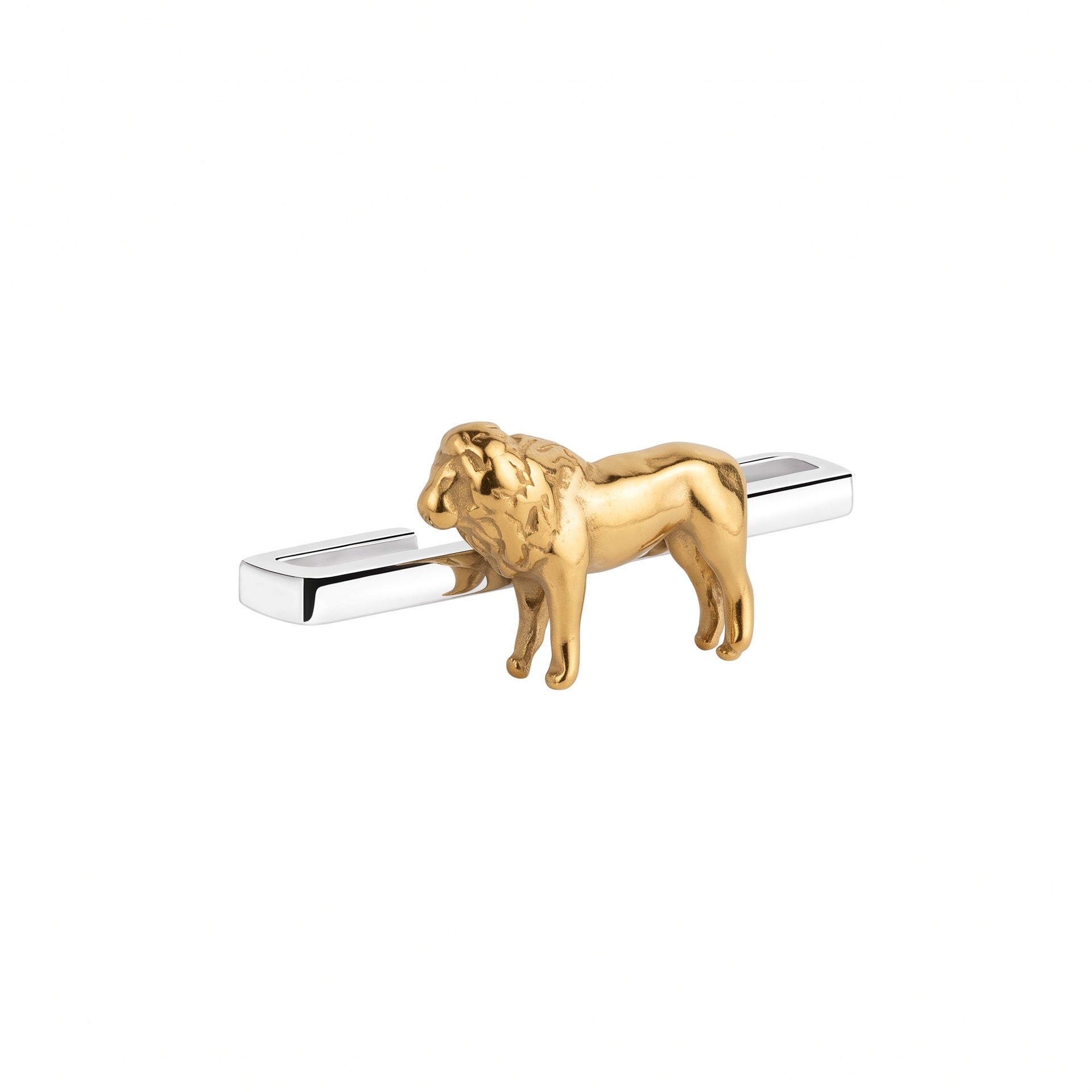 Wholesale Trendy Lion 18K Gold Plated Stainless Steel Watch Strap Charm DIY Jewelry Accessory Boutique Gift