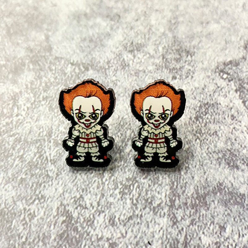 Wholesale Halloween Horror Acrylic Earrings ACCVIP-ES-XinChuan001