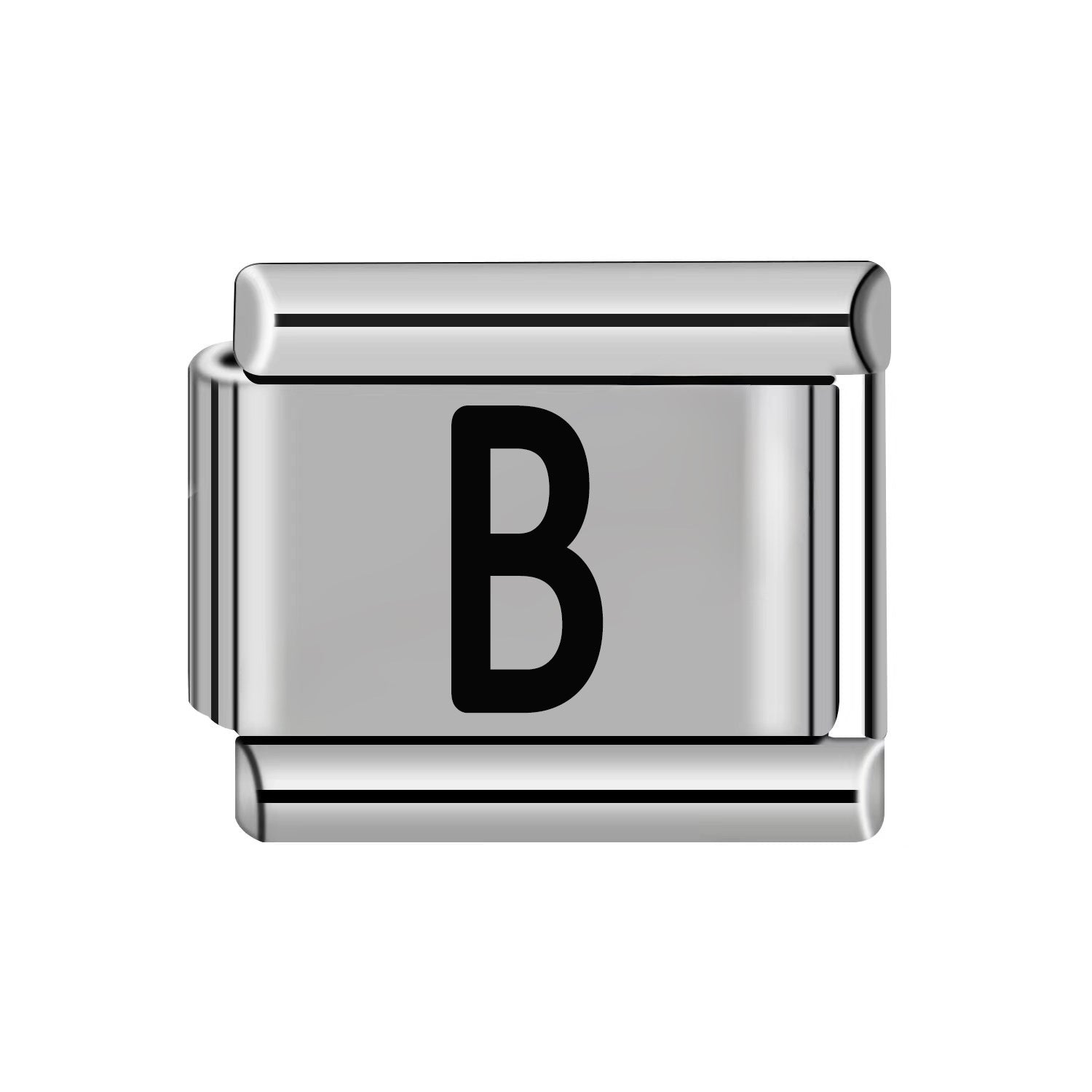 Wholesale 10pcs Italian Charm Bracelet 9mm DIY Splicing Removable Stainless Steel Letter Composable Bracelet ACC-BT-XY051