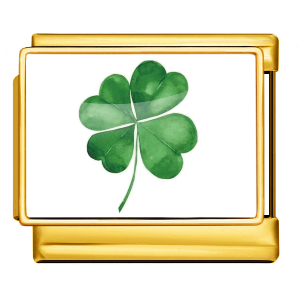 Wholesale Italian Charm Bracelet 9mm DIY  image style English landmark Creative Stainless Steel Composable Bracelet