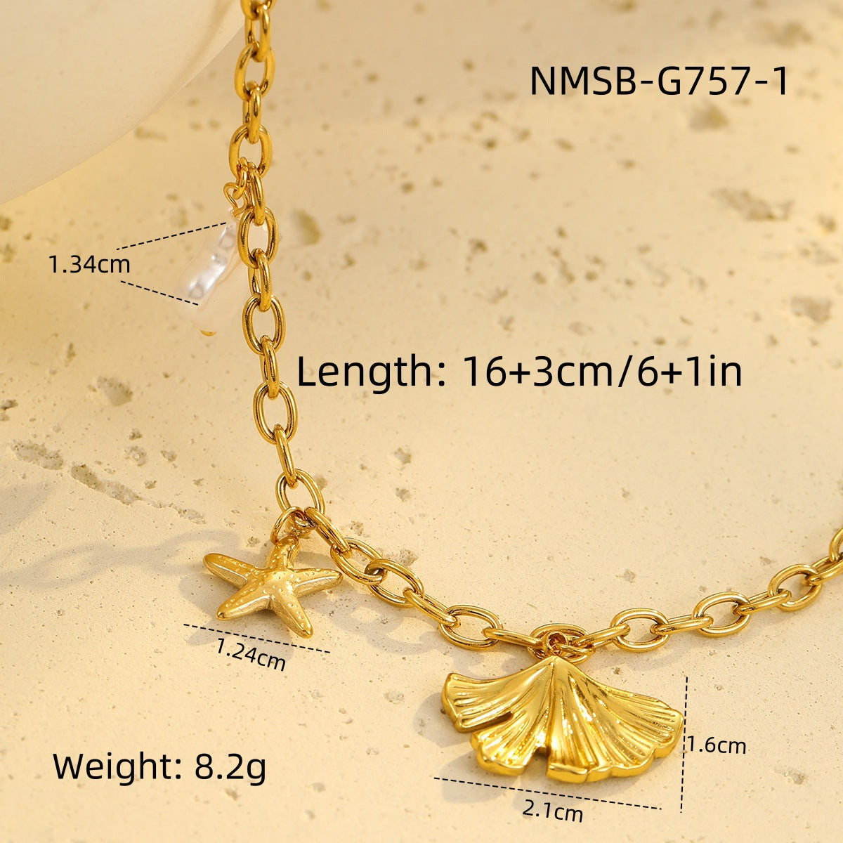 Wholesale Beaded Marine Style Bracelet Stainless Steel Stacked Bracelet