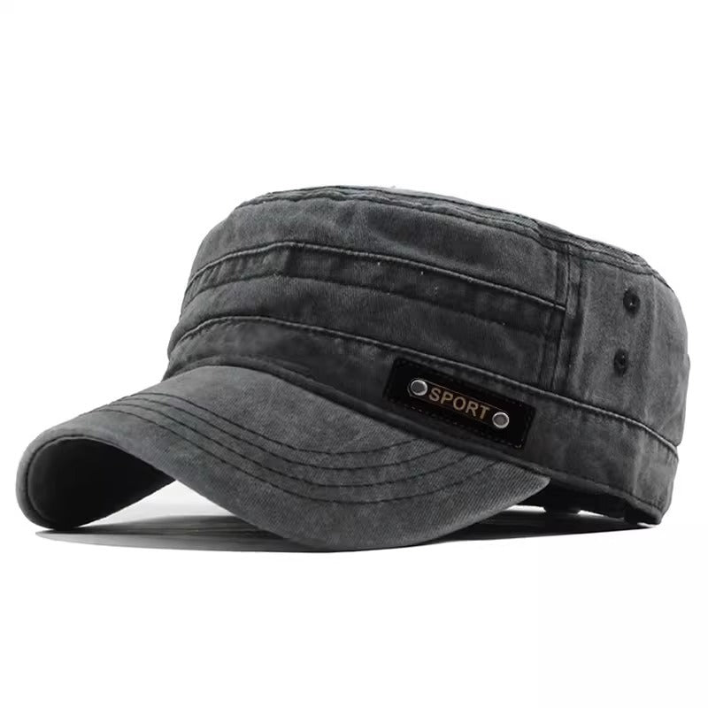 Wholesale Washed distressed flat cap baseball cap