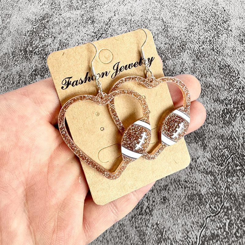 Wholesale Mother's Day Ball Sports Earrings