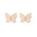 Wholesale Gold Gradient Pink Butterfly Earrings