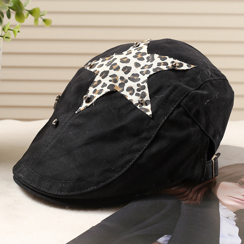 Wholesale Star Fashionable All-match Face Shown Small Cap Berets
