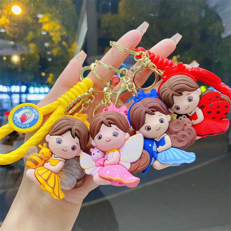 Wholesale Cartoon PVC Soft Glue Cute Keychain ACCVIP-KC-YueWei005