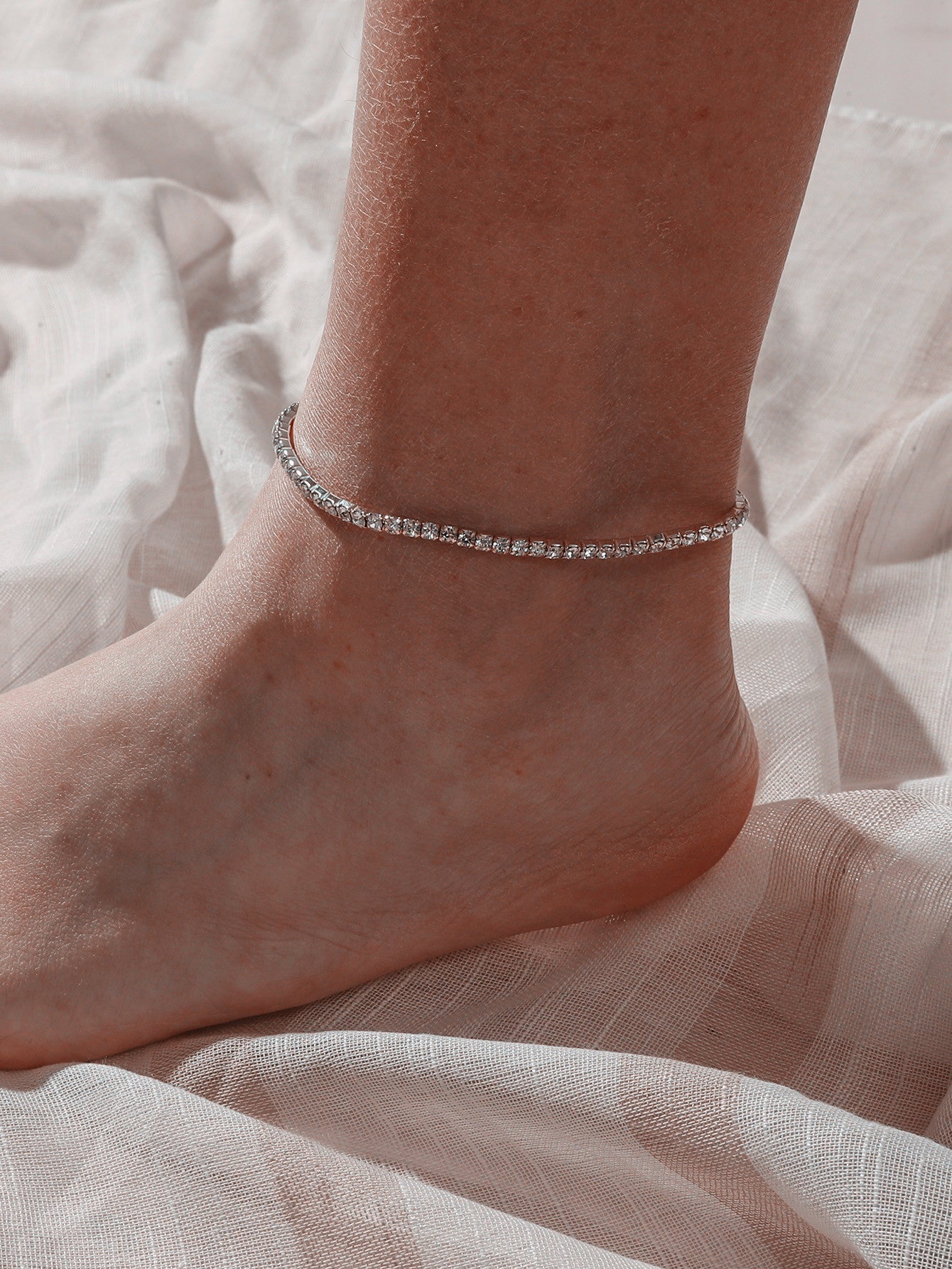 Wholesale full diamond luxury anklet