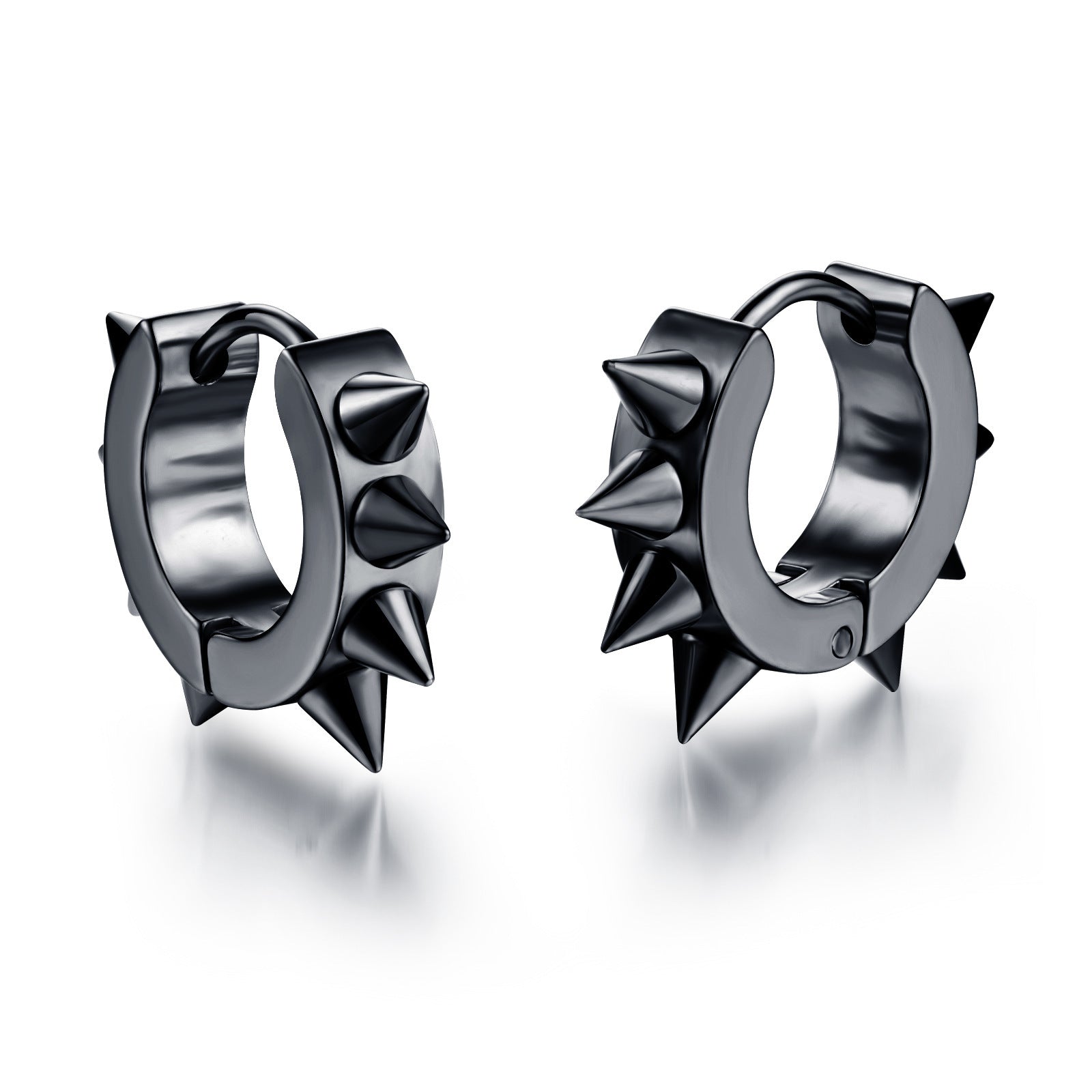 Wholesale  Punk Pointed Stud Earrings  Hip-Hop Fashionable All-Match Stainless Steel Stud Earrings
