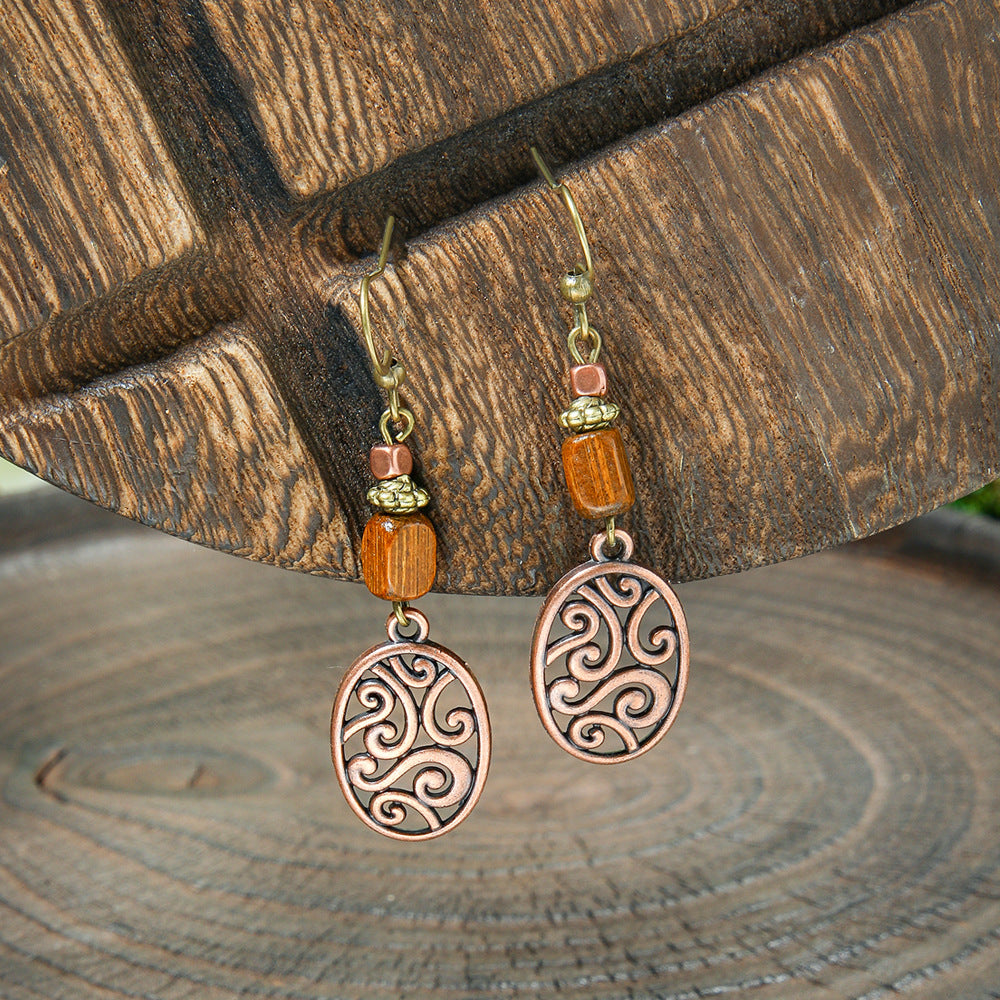 Wholesale Retro Bohemian Alloy Geometric Earrings for Everyday Wear