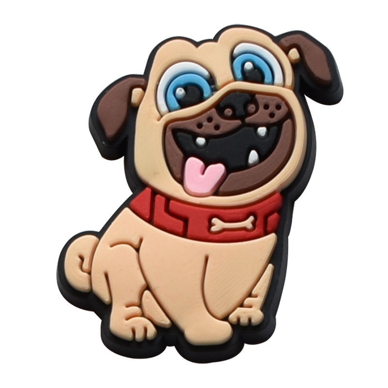 Wholesale Random 100pcs  flower  PVC Soft Rubber Shoe Buckle Decoration