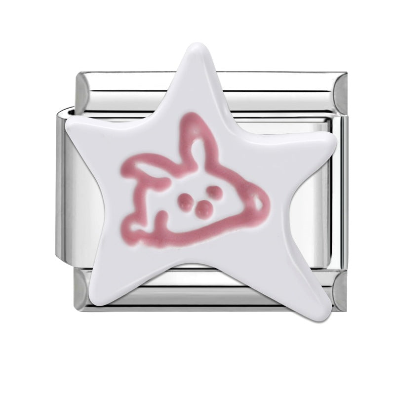 Wholesale Italian Charm Bracelet 9mm DIY Splicing Cute Creative Stainless Steel Composable Bracelet