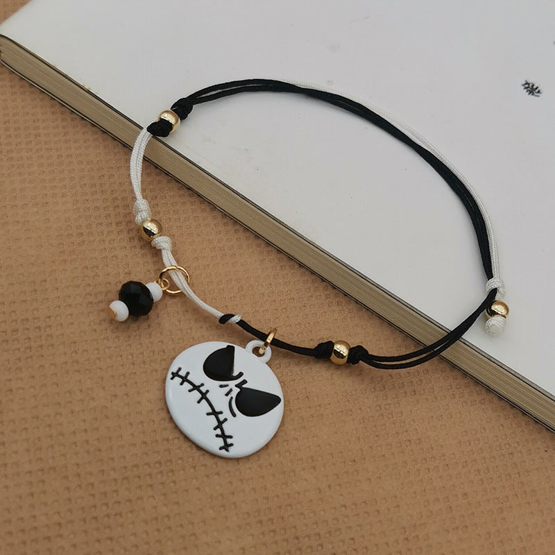 Wholesale Halloween Handmade Woven Ghost Pumpkin Skull Bracelet ACC-BT-Haol005