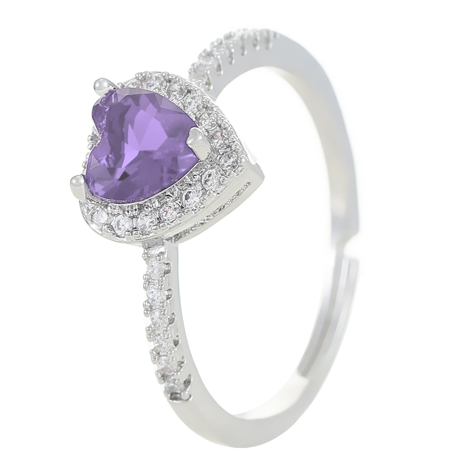 Wholesale color love zircon diamond ring