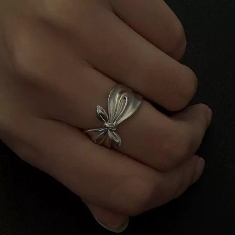 Wholesale Bow Ring Ribbon Three-Dimensional Ring