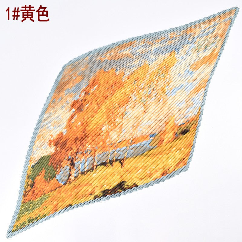 Wholesale  Printing High-grade Pleated Women' s Thin 70 Square Scarf