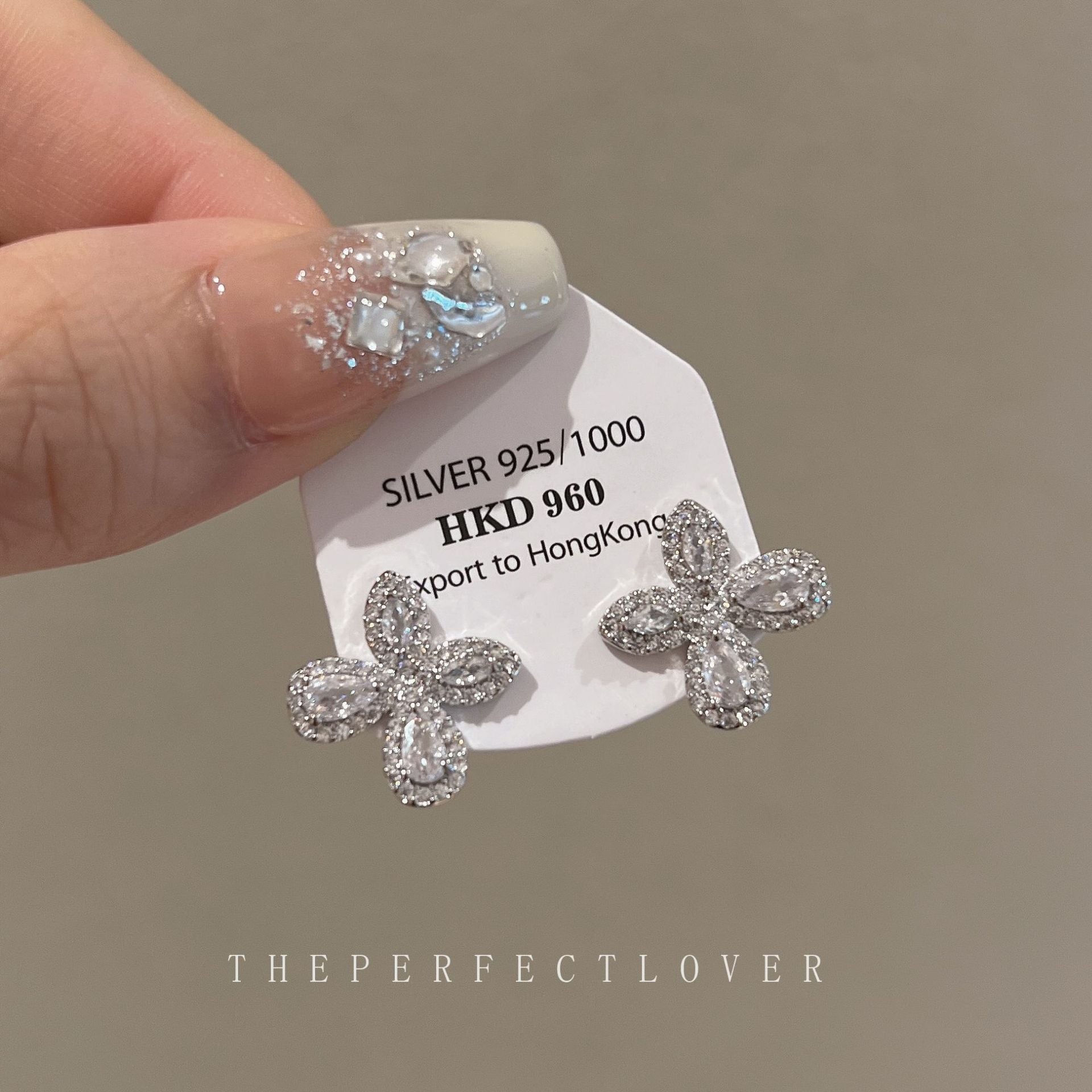 Wholesale Light Luxury Zircon Flower Earrings ACC-ES-ZhiRui008