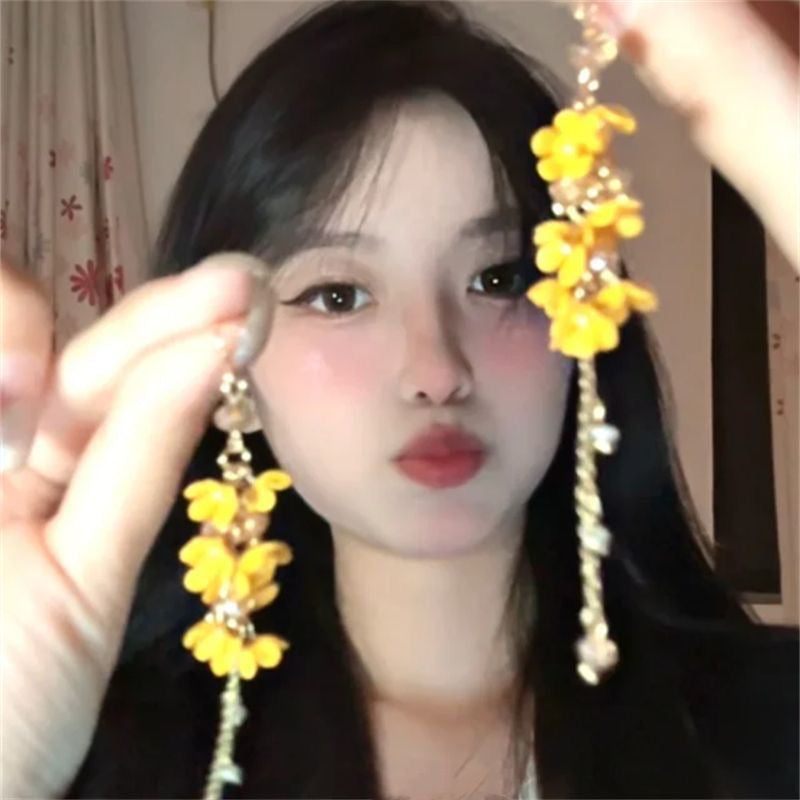 Wholesale Color Flower Earrings