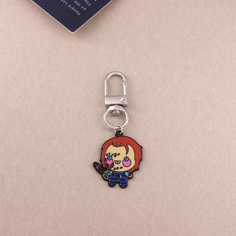 Wholesale Halloween Horror Clown Ghost Alloy Keychain ACC-KC-QiChen004