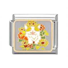 Wholesale 9mm Italian Charm Starter Bracelets DIY square Single Section Creative Stainless Steel Composable Bracelet