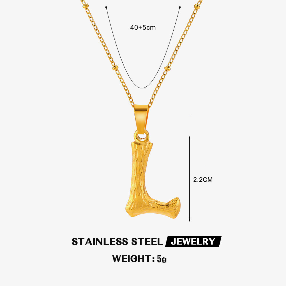 Wholesale Stainless Steel Fashion 26 Letter Necklace