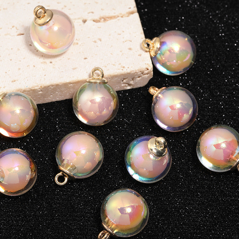 Wholesale of 50pcs/pack 16mm Coated Acrylic Hanging Beads DIY Beaded Pen Accessories ACC-BDS-BLG022