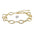 Wholesale chain paper clip bracelet bohemian simple adjustable multi-layer metal bracelet
