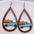 Wholesale Thanksgiving wooden earrings pumpkin turkey car water drop pendant earrings